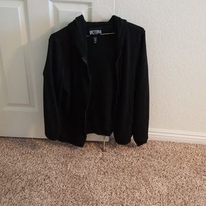 Black Victoria Sport zipper hoody